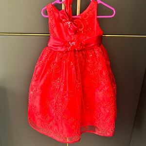 Red party dress - Baby dress